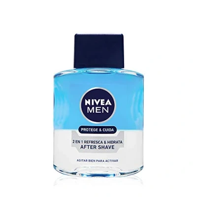 Abbildung von NIVEA MEN Schützt &amp; Pflegt After Shave 2 in 1 Erfrischt spendet Feuchtigkeit (1 x 100 ml), feuchtigkeitsspendend und erfrischend, Aftershave Balsam Lotion für Herren