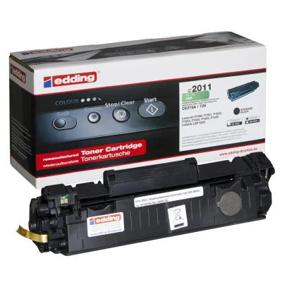 Abbildung von edding Toner EDD 2011 Schwarz Reichweite 2100 Seiten Ersetzt HP 78A (CE278A)