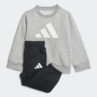 Abbildung von adidas Unisex Baby ESSENTIALS JOGGER, medium grey heather/white, 9 12 Months
