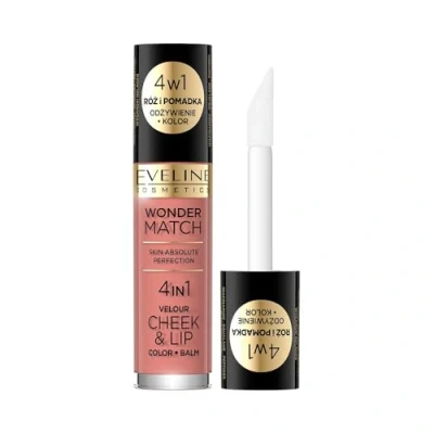 Abbildung von Eveline Cosmetics Wonder Match 2in1 flüssiger Lippenstift und flüssiges Rouge