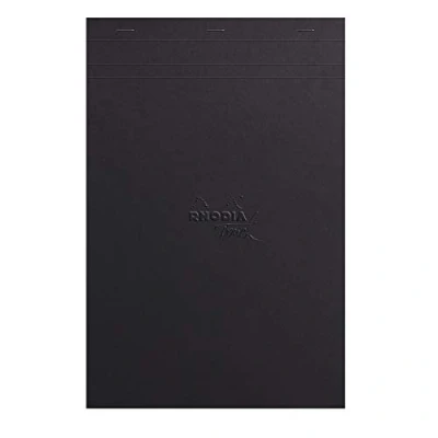 Abbildung von Rhodia 116112C Black Maya pad A4+, 21x31,8 cm, 50 Blatt, blanko mikroperforiert und heraustrennbar, 120g, schwarz, 1 Stück