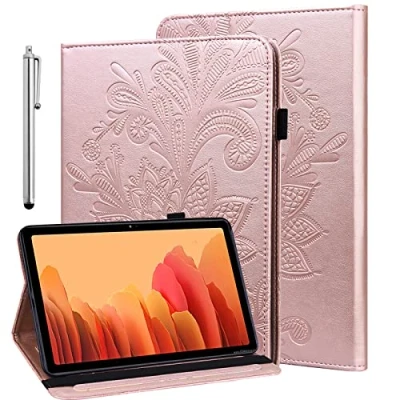 Abbildung von GLANDOTU Hülle für 8 Zoll Lenovo Tab M8 (3./2. Gen) 2022/2019 HD/Tab FHD/Lenovo FHD mit Schutzfolie und Stift Ultra Dünn Stifthalter Flip PU Leder Case Roségold