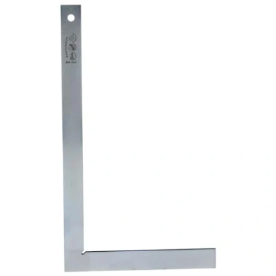 Abbildung von Dönges Profi Schlosserwinkel ohne Anschlag, 400 x 230 mm, rostfrei &amp; verzinkt aus Stahl Für genaues Arbeiten im Metallbau, Werkstattbereich 90 Grad Winkel mit Anschlagwinkel Metall
