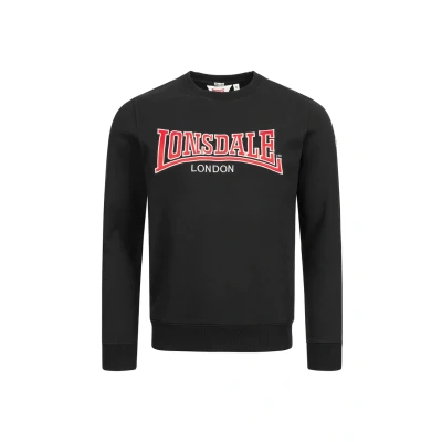 Abbildung von Lonsdale Rundhals Schmale Passform Berger Sweatshirt, Herren, Größe: Small, Marl grey