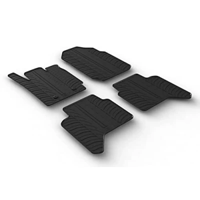 Abbildung von Gledring 0565 Fußmattensatz Gummi vorne und hinten 4 schwarz 750mm 550mm FORD: Ranger Mk3
