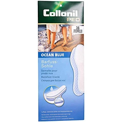 Abbildung von Collonil Barfußsohlen Ocean Blue Waschbare Frottee Einlegesohle