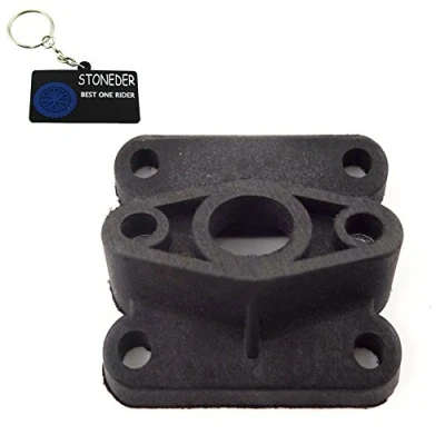 Abbildung von STONEDER Ansaugrohr Ansaugstutzen für 2 Takt 47cc 49cc Motor Vergaser Minimoto Moto Pocket Dirt Bike ATV Quad 4 Räder