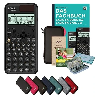 Abbildung von CALCUSO Streberpaket Schwarz mit Taschenrechner Casio FX 991DE CW