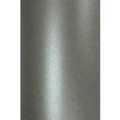 Abbildung von Netuno 20x Bastelpapier Perlmutt Dunkel Grau DIN A4 210x 297 mm 120g Aster Metallic Grey Perlglanz Papier zum Drucken Basteln buntes glänzend Schimmerpapier Farbpapier metallisch