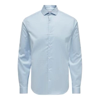 Abbildung von Only &amp; Sons Businesshemd, Herren, Größe: Small, Cashmere blue
