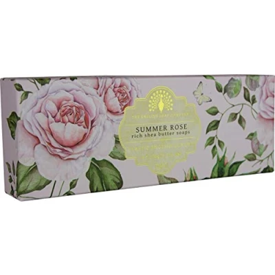Abbildung von The English Soap Company, Gift Boxed Hand Soaps, Summer Rose, 3 x 100g