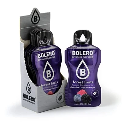Abbildung von Bolero Drinks FOREST FRUIT 12x3g I Erfrischendes Zuckerfreies Getränkepulver mit Stevia gesüßt Vitamin C für Diabetiker geeignet Waldfrucht Geschmack