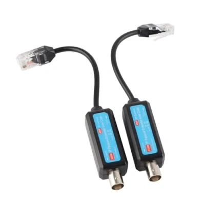 Abbildung von Netzwerk Extender, Passiver IP Koaxial Sender, 10/100 Mbit/s 1 Kanal Passiv Sender Empfänger Extender für NVR Kamera (1 Paar)