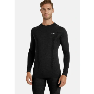 Abbildung von Falke Langarm TECH Unterhemd/shirt, Herren, Größe: Large, Black