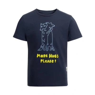 Abbildung von Jack Wolfskin MORE HUGS Unisex Tshirt print für Kinder, Größe: 92, Night blue
