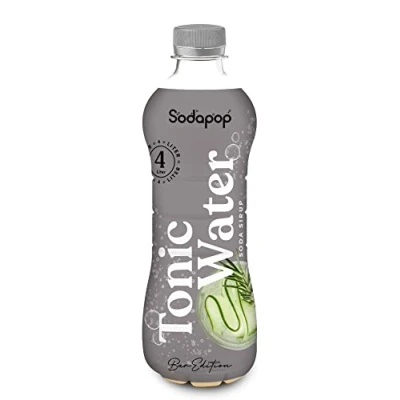 Abbildung von Sodapop Sirup Tonic Water, Bar Edition, schnell &amp; einfach zubereitet, 1 Flasche ergibt 4 L Fertiggetränk, 500 ml