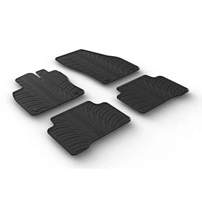 Abbildung von Gledring 0079 Fußmattensatz Gummi vorne und hinten 4 schwarz 750mm 550mm VOLKSWAGEN: Touran II