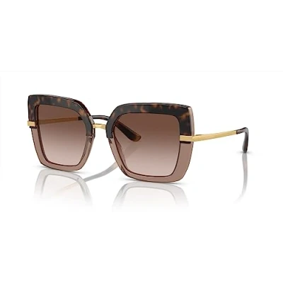 Abbildung von Dolce&amp;Gabbana Sonnenbrille Mottled brown/goldcoloured, Damen, Größe: 52, brown/gold coloured