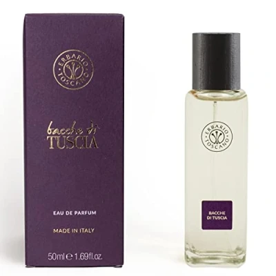 Abbildung von Erbario Toscano, Eau de Parfum, Duftnote, Parfüm, 50 ml, Product from Tuscany, nachhaltige Verpackung, hergestellt in Italien.