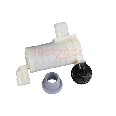 Abbildung von METZGER 2220120 Waschwasserpumpe 12V für Frontscheibenreinigung, Heckscheibenreinigung NISSAN: Murano II, NV200 / Evalia Bus, Kasten Kombi