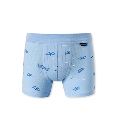 Abbildung von Schiesser Jungen Shorts Unterhosen Unterwäsche, hellblau Bedruckt, 98