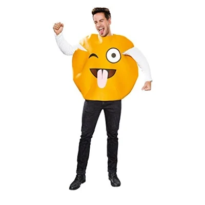 Abbildung von Metamorph Kostüm Alberner Smiley Emoji Kostüm, Trag Deine Emotionen zur Schau!