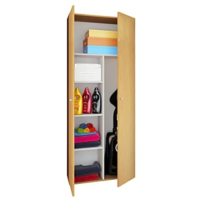 Abbildung von VCM Mehrzweckschrank Holz Besenschrank Staubsauger Putzschrank Vandol (1 St)