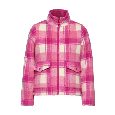 Abbildung von Cecil Karierte Übergangsjacke, Damen, Größe: XL, Pink