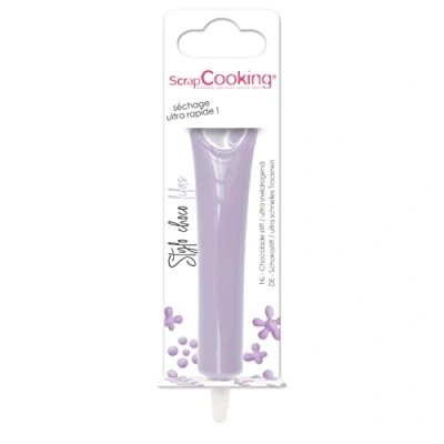 Abbildung von ScrapCooking Schokoladenstift Flieder Zuckerschrift Lilac 25g Essbarer Dekorativer Zuckerstift Schreiben und Zeichnen Beschriftung von Fondant, Glasuren, Torten Violett 6813