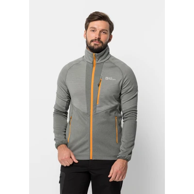 Abbildung von Jack Wolfskin Blattsteig FZ M Fleecejacke, Herren, Größe: Small, Gecko green