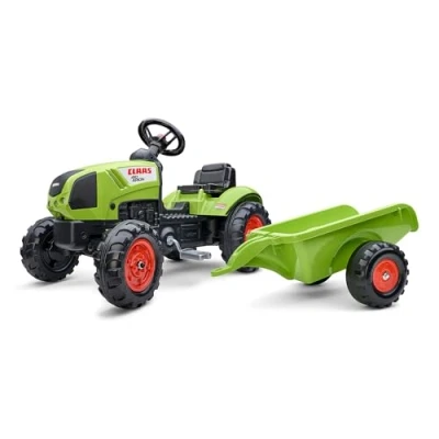 Abbildung von Falk Toys Trettraktor F2040A Claas Traktor mit Anhänger