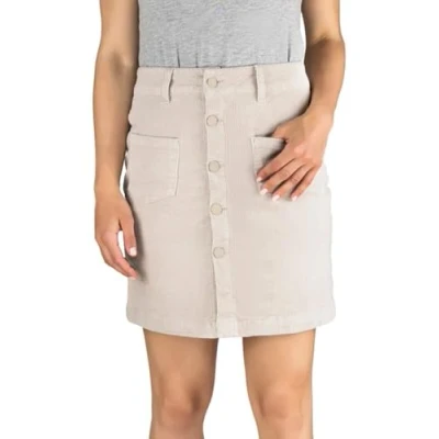 Abbildung von DENIMFY A Linien Rock Damen Mini Cord DFAlina Linie Kurzrock mit Stretch