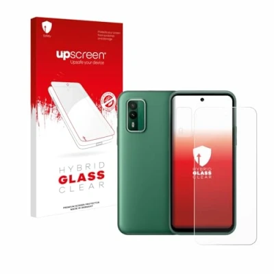 Abbildung von upscreen Schutzglas für Nokia XR21 (Display+Kamera) Schutzfolie, Glas Folie [Klar, 9H Panzerschutz, Anti Fingerprint]