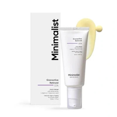 Abbildung von Minimalist Anti Aging Nachtcreme Mit 2% Retinoid für Falten und feine Linien Retinol Derivat empfindliche Haut, weiß, 30 ml (1er Pack)