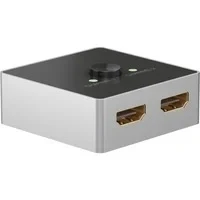 Abbildung von goobay 58486 HDMI Switch 2 in 1 Out / 4K bei 60Hz (2160p) Verteiler/HDMI 2.0 Umschaltbox für PS4, PS5, Laptops oder Monitore