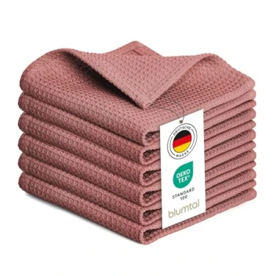 Abbildung von Blumtal Geschirrtuch Set 50x70 oder 30x30 cm, 100% Baumwolle, (6 tlg), Saugfähig, schnell trocknend, waschbar, Baumwolle