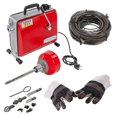 Abbildung von DEMA Pümpel Rohrreinigungsgerät Rohrreinigungsmaschine Set 390 W 400U/min