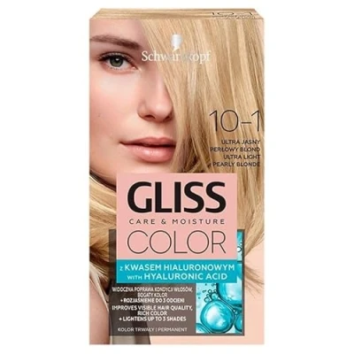 Abbildung von Schwarzkopf Gliss Color Haarfärbecreme 10 1 Ultra Light Pearl Blonde, 142 ml