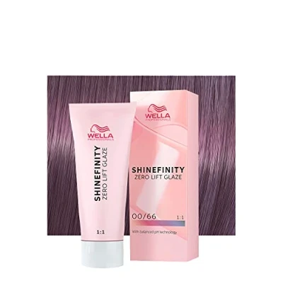 Abbildung von Wella Shinefinity Violet Booster 00/66 60 ml Demi permanente Haarfarbe