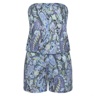 Abbildung von LASCANA Bandeauoverall, mit Paisleydruck, kurzer Jumpsuit Taschen, schulterfrei