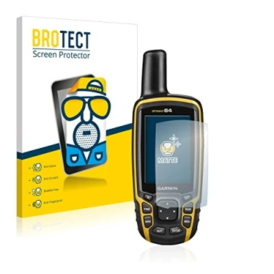 Abbildung von BROTECT Entspiegelungs Schutzfolie für Garmin GPSMAP 64 (2 Stück) Matte Displayschutz Folie, Anti Reflex, Fingerprint