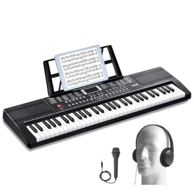Abbildung von VEVOR Digital 61 Tasten Keyboard E Piano Klavier 200 Rhythmen