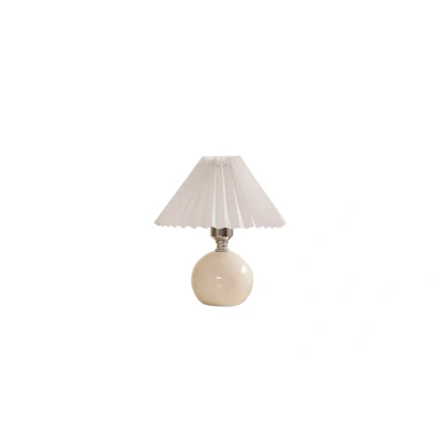 Abbildung von Lindby Tischleuchte Kerimi, Keramik, creme, 29 cm