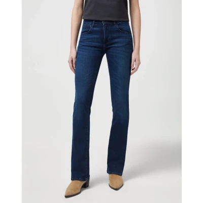 Abbildung von Wrangler Jeans Bootcut, Damen, Größe: 36x34, Nightshade