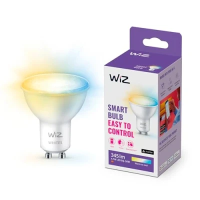 Abbildung von WiZ Tunable White LED Spot, GU10, dimmbar, warm bis kaltweiß, 50W, smarte Steuerung per App/Stimme über WLAN