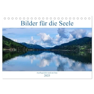 Abbildung von Ausflugsziele rund um Isny (Tischkalender 2025 DIN A5 quer), CALVENDO Monatskalender