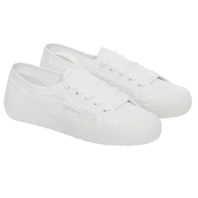 Abbildung von Superga Flower Sangallo Sneaker low, Damen, Größe: 37, Total white Schuhe