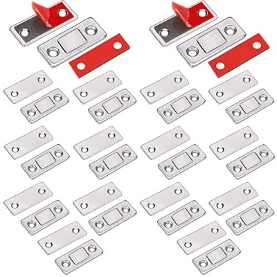 Abbildung von Magnetschnäpper Magnete für Schranktüren Jiayi 14 Stück Ultra Dünn Türmagnete Selbstklebend Möbel Schrankmagnete Stark Schrank Magnetverschluss Schubladen Magnet Türschließer Möbelmagnete