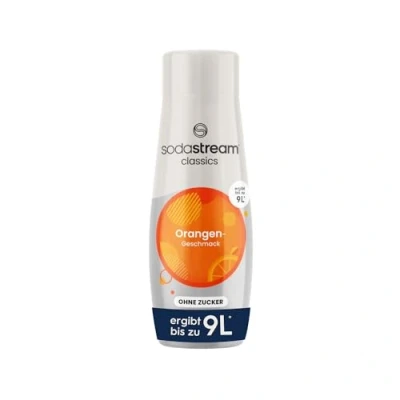Abbildung von SodaStream Sirup Orange ohne Zucker, 1x Flasche ergibt 9 Liter Fertiggetränk, Sekundenschnell zubereitet und immer frisch, 440 ml