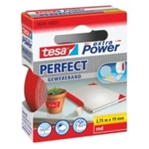 Abbildung von TESA Klebeband extra Power® Perfect Gewebeband, rot